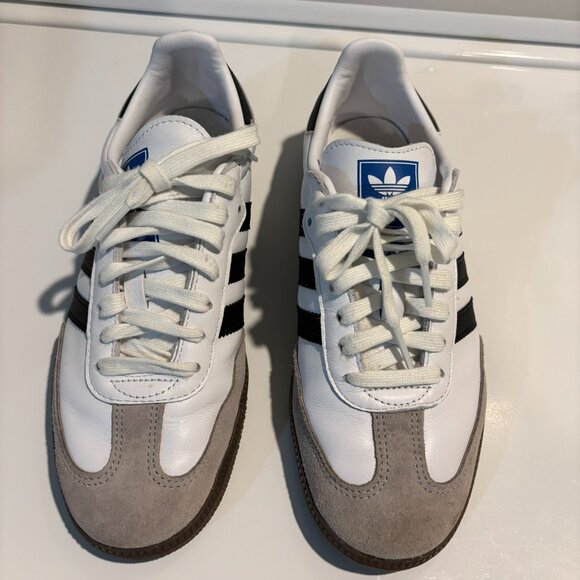 Adidas SAMBA OG White Womens Size 8 EUC - Picture 2 of 4